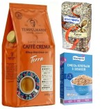 Кофе в зернах, киноа и хлопья 